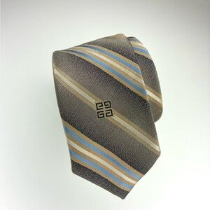 Vintage Givenchy Striped Logo Necktie